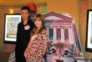 演藝人傅穎及周柏豪參與「《貓眼看世界》國際動畫節」發佈會。