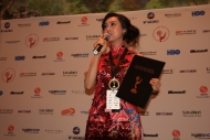 獲提名本屆國際艾美獎「最佳女演員」的朱茵獲邀出席大會舉行的「Nominee Medal Ceremony」，並於活動上以英語分享獲提名感受。