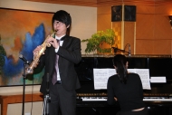 The 19-year old saxophonist Charles Ng, one of the Young Music Makers 2011 which is a year-round project presented by RTHK Radio 4, was invited to perform.