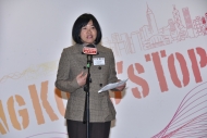署理副廣播處長（節目）陳敏娟致辭時表示今年參賽反應相當熱烈，並讚揚一眾得獎者的作品水準很高。